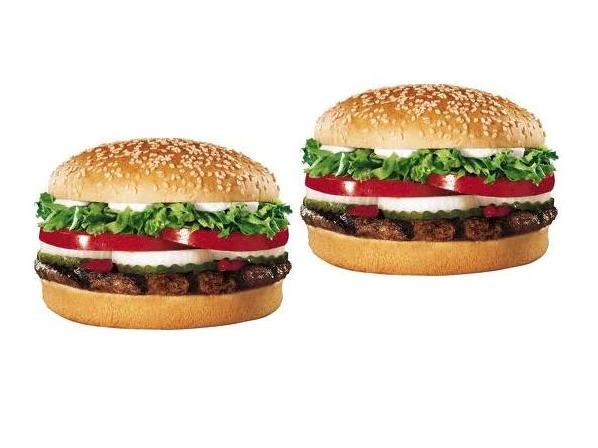 Las 5 peores y 5 mejores hamburguesas - MEJOR de Burger King: Whooper Jr. 